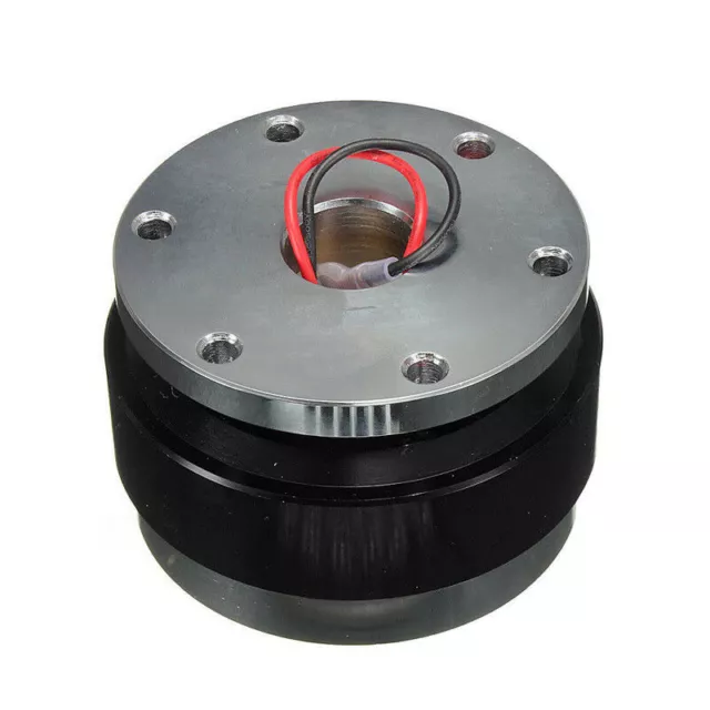 Universal Car Steering Wheel Quick Release Hub Adapter Snap Off Trim Kit Black