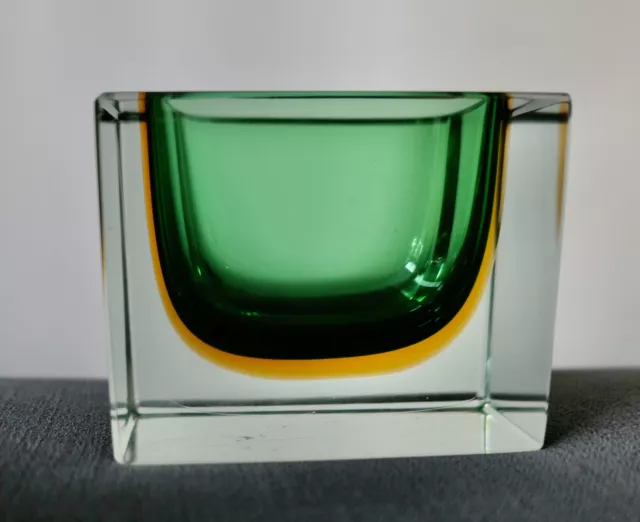 FLAVIO POLI ET SOMMERSO SUPERBE VASE en COULEUR VERRE de MURANO ép 1970