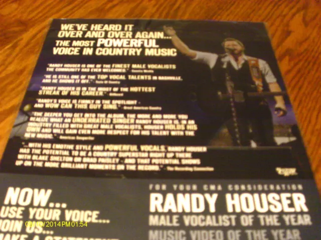 Randy Houser 2014 CMA Voter Request