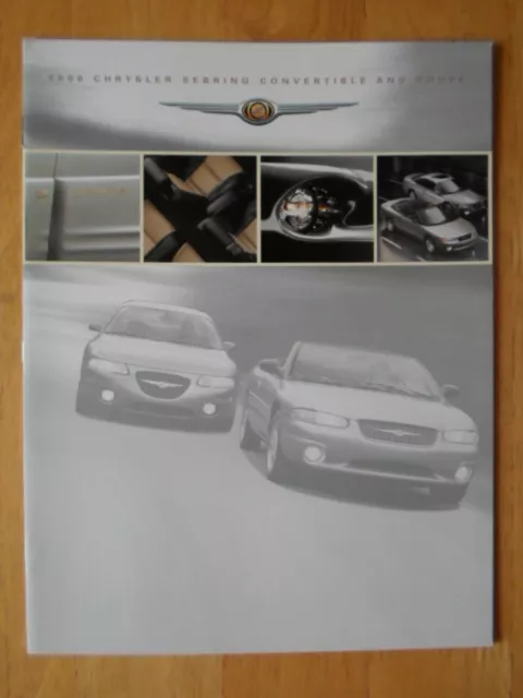 CHRYSLER SEBRING Convertible & Coupe orig 2000 Canadian Mkt Sales Brochure