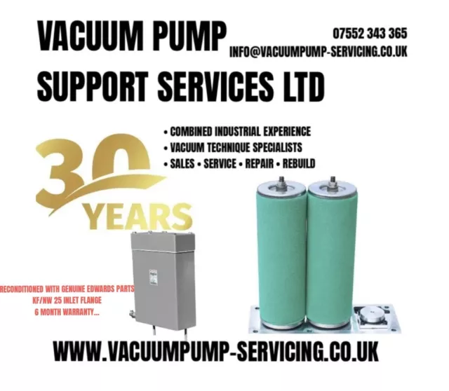 Edwards Vacuum Pump MF 100 Exhaust Mist Filter - RECON - WARRANTY - £995 Inc VAT