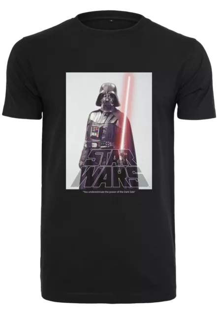 Merchcode Star Wars Darth Vader Logo T-Shirt Haut Noir Film Classique