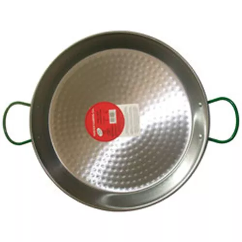 vaello campos plat à paella en acier poli 60cm pour 20 personnes 0160