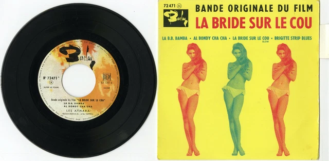 "LA BRIDE SUR LE COU" LES AYMARA /Brigitte BARDOT (EP 45t original français) VG+