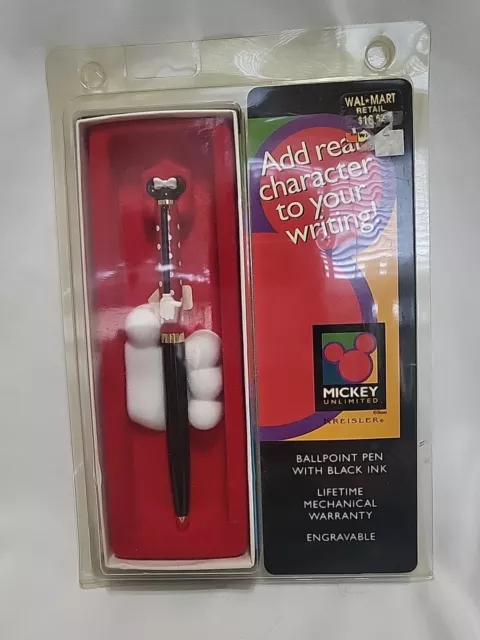 Mickey Unlimited Kreisler Minnie Pen Red & Black Ball Point New In Original Box