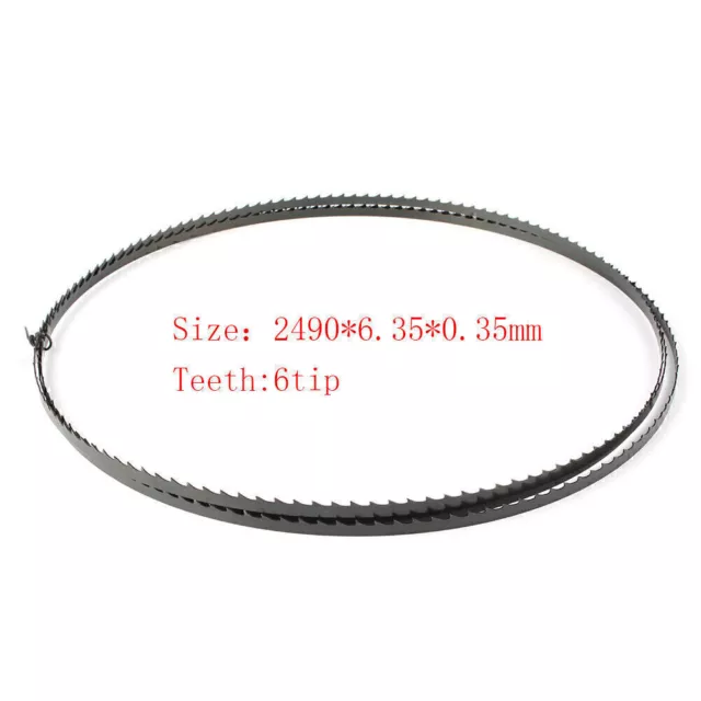 2490mmx6.35mmx0.35mmx6TPI Carbon Steel Wood Band Band Saw Blade For Wood Cutting