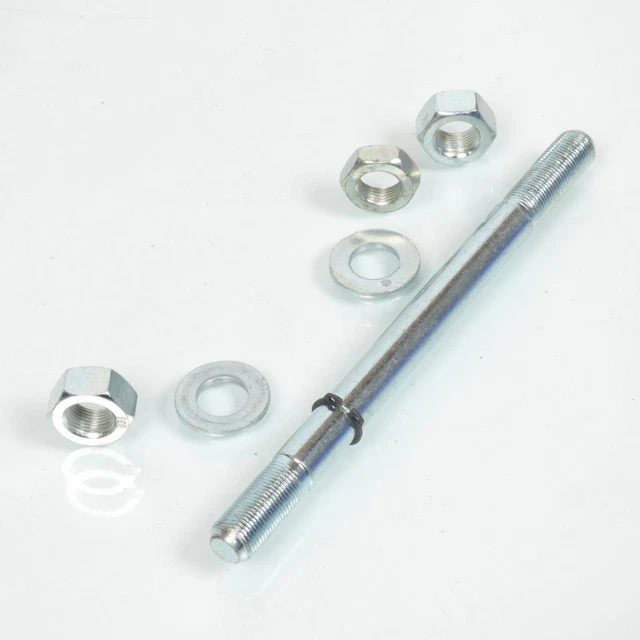 Axe De Pédalier FDM Pour Peugeot 103 MVL – 24 Dents ZB Chromé, Ø16, L 220