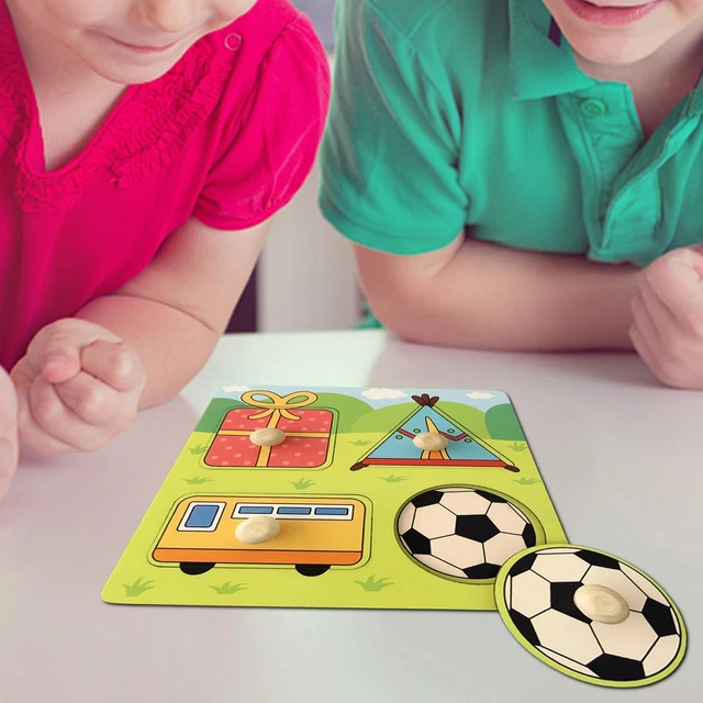 Jeu d'Association de Formes Premier Âge,Puzzle en Bois avec Correspondance d'- Apprentissage Interactif Parent Enfant pour de Plus de 3 Ans Jeu d'Association de Formes Premier Âge,Puzzle en Bois avec Correspondance d'- Apprentissage Interactif Parent Enfant pour de Plus de 3 Ans