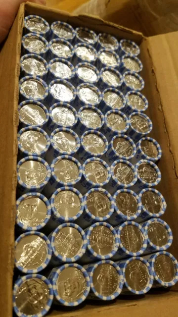 Full Box BU UNC 2022 D Jefferson Nickels. 50 Bank Rolls ($100 Face Value) Denver