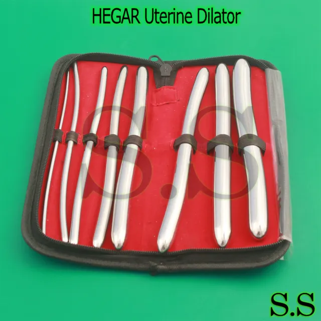 New 8 Hegar Dilator Sounds Set 7.5"Gyno Surgical Instruments ( Premium Grade )