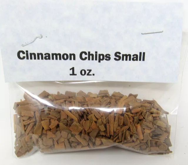 Cinnamon Chips Small Cut 1 oz Culinary Herb Spice Coffee Flavoring Cook Drinks