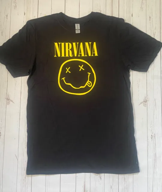 Official Nirvana Smiley Face  T-Shirt New Unisex Licensed Merch