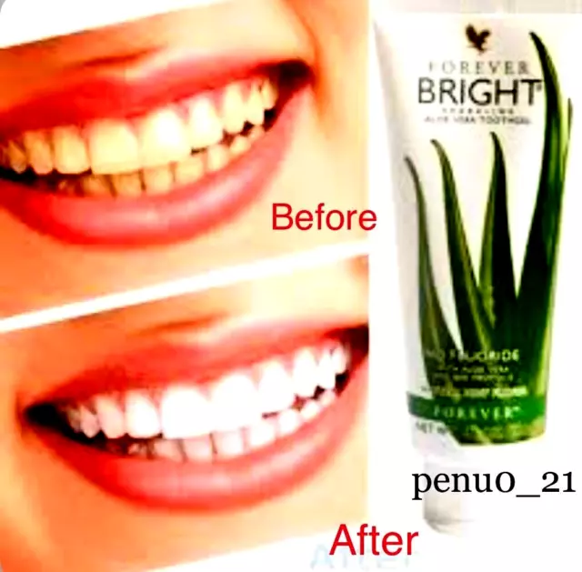 Forever Living Bright Sparkling ALOE VERA TOOTHGEL (130gx6Tubes) ORIGINAL NEW