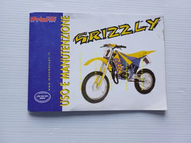 Malaguti Grizzly 50 minicross manuale uso manutenzione libretto originale