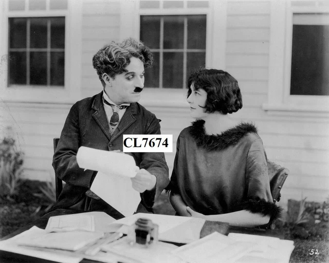 Charlie Chaplin with His Wife Lita Grey on Movie Set of 'The Gold Rush' Photo