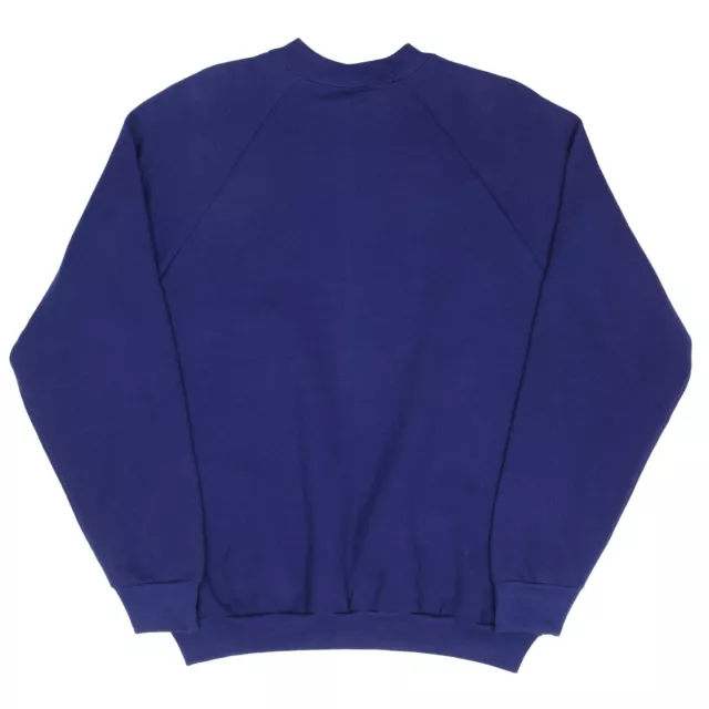 VINTAGE FRUIT OF The Loom Blank Blue Crewneck Sweatshirt 1992 Large ...