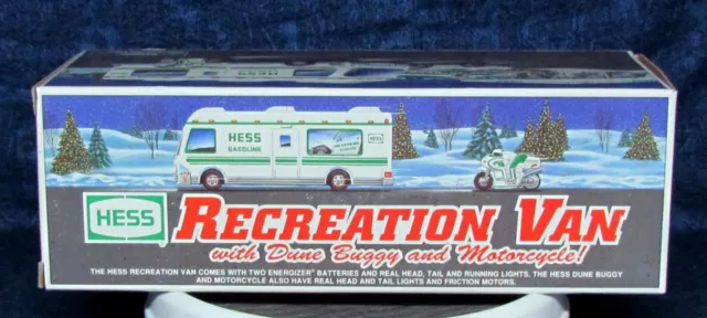 1998 Hess Recreation Van with Dune Buggy and Motorcycle in Original Box