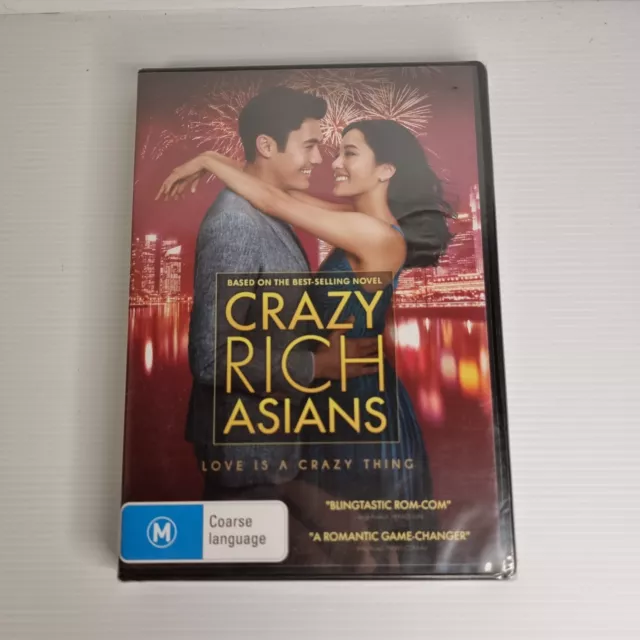 Crazy Rich Asians DVD 2018, PAL Region 4, Brand New & Sealed