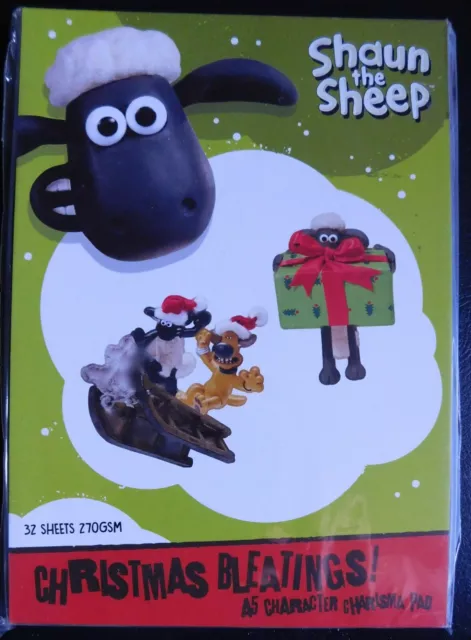 * SHAUN THE SHEEP  CHRISTMAS BLEATINGS & ADVENTURES 2 Die sets + A5 CHARISMA PAD 2