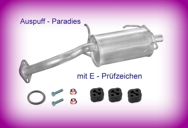 Ligne D'échappement Complète Pour Nissan Micra V (K14) 1.0 - Neuf, Kit Montage, Acier Aluminié, 2 Silencieux