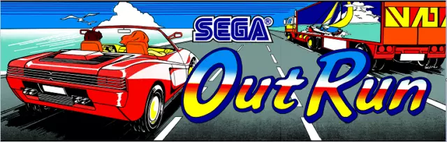 Arcade Machine Banner/Marquee for light box - OUTRUN