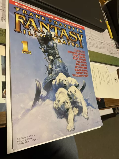 Frank Frazetta Fantasy Illustrated Magazine #1, Spring 1998 NM Condition Sci Fi