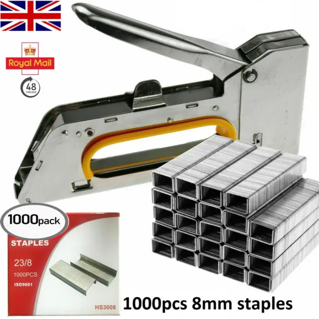 12mm 1000Pcs Staple Gun Heavy Duty Staples For Stapler Tacker Pack Upholstery UK
