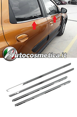 Aero SET 4 AERO FLAPS LAME SPOILER PARAURTI ADESIVO DACIA LOGAN I CARBON LOOK 