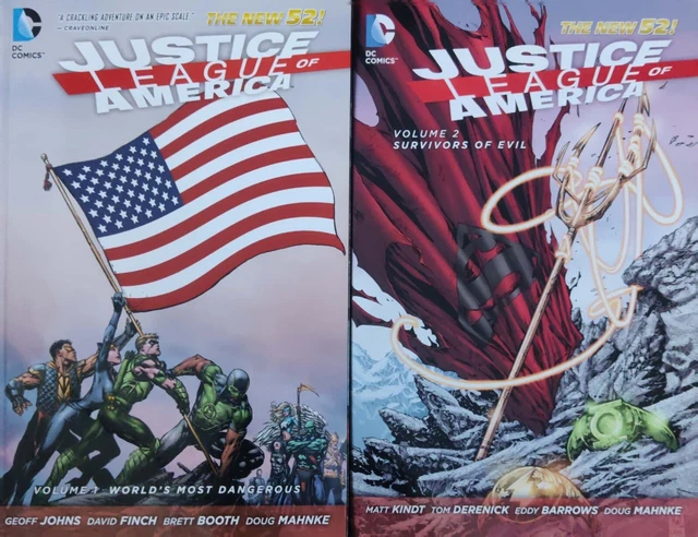 Justice League Of America Graphic Novels  Vol. 1 & 2: Lot Of Two (2) DC TPB NM