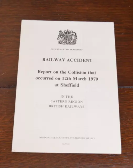 Railway Accident Report BR Eastern Region Collision at Sheffield 1979