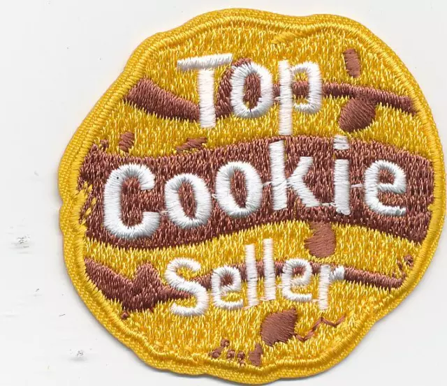 Girl Boy TOP COOKIE SELLER COOKIE Fun Patches Crest Badge SCOUTS GUIDE