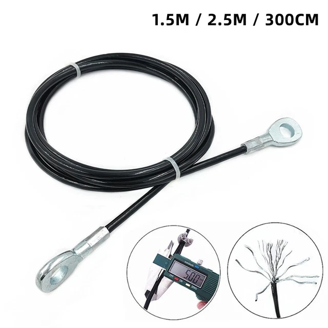 Câble Métallique Pour Poulie De Fitness – Acier 5mm, Résistant, Pour Salle Maison (type D, 137")