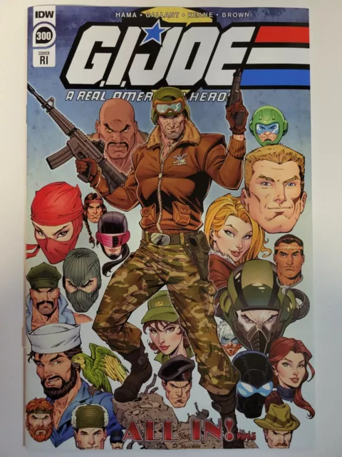 GI Joe A Real American Hero #300 IDW 2022 RI 1:10 Variant 9.4 Near Mint