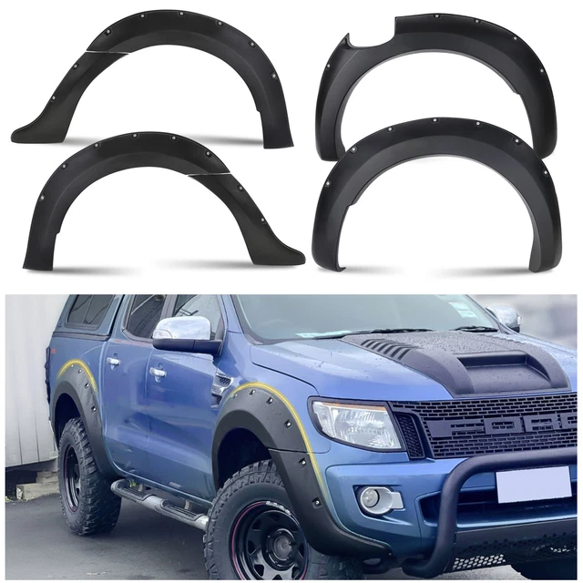 FENDER FLARES WHEEL Arches with Rivets for Ford Ranger 20122015 T6
