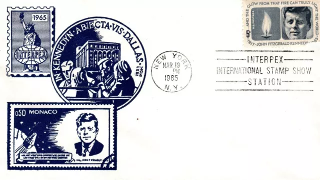 Interpex International Stamp Show 1965 Special Cachet Cover New York City Ny