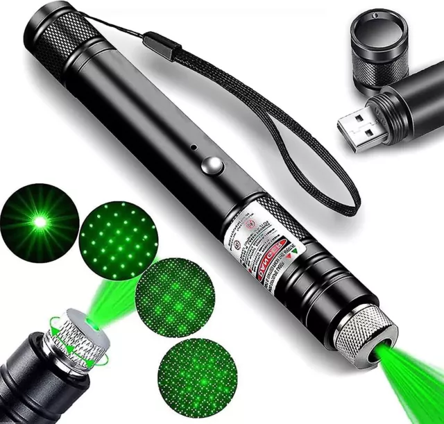 ✳️ Pointeur Laser Vert ✳️ Puissant Longue Portée Solide USB Intégré