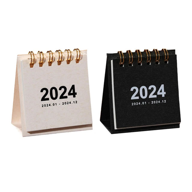 STANDING FLIP DESKTOP Calendar Mini 2024 Calendar for Desk Office