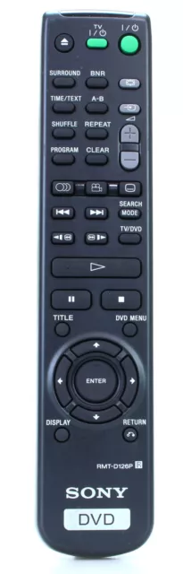 Sony RMT-D126P Télécommande d'origine pour Lecteur DVD  (Réf#T-340)