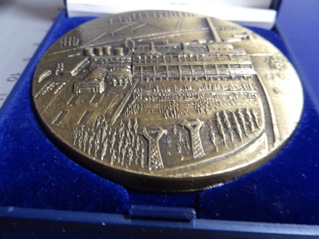 MÉDAILLE PLAQUE EN Bronze Vernon Art Deco Nouveau Medal EUR 85,00