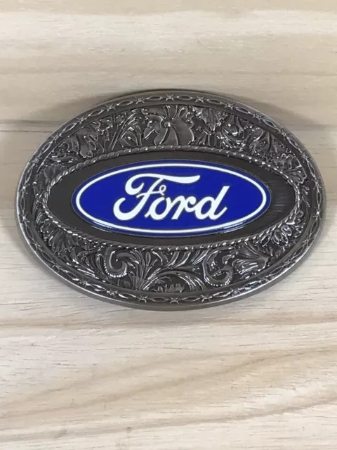 Ford Oval Logo Western Style Metal Belt Buckle by SpecCast 09073