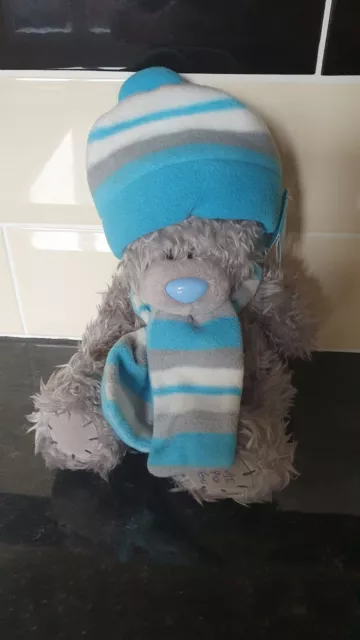 Carte Blanche Me To You Bear Tatty Teddy Hand Made Soft Toy Winter Hat Scarf 10”