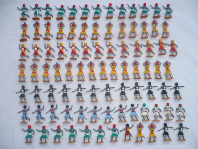 Timpo Toys 90 TOPFHELM RITTER FIGUREN