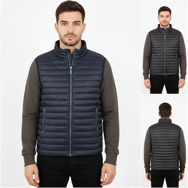 PIUMINO SMANICATO UOMO Leggero Gilet Giubbotto Invernale Giubbino