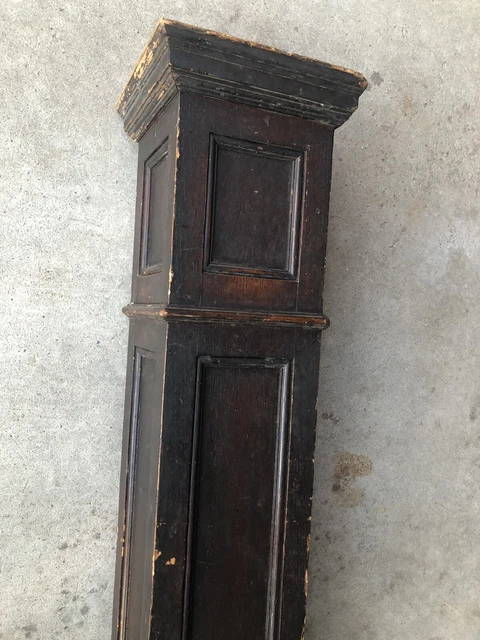 Antique Vintage Early 1900s NEWEL POST Paneled - Farmhouse Salvage 36” 🔥 3