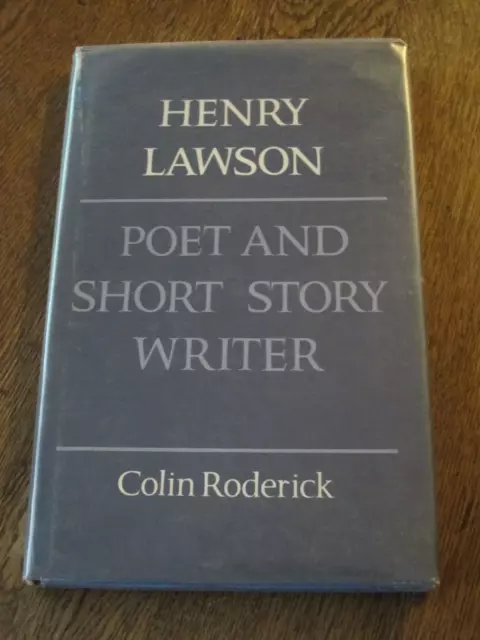 HENRY LAWSON: POET and Short Story Writer - Colin Roderick - Rare 1966 ...