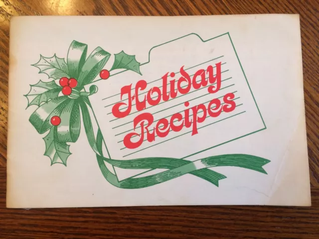 Vintage Holiday Recipes NSP Gas Company Christmas Advertising Cookbook Recipes