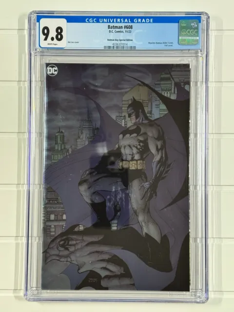 Batman #608 (2023 DC Comics) Jim Lee Batman day Foil Variant CGC 9.8