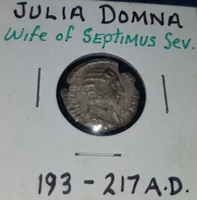 Julia Domna Authentic Ancient 193Ad Silver Roman Coin Ar Denarius 193-217 Ad Old