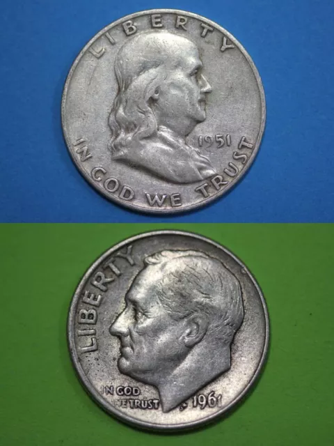 Junk Silver Coins Ben Franklin Half Dollars Roosevelt 6 Troy Ounces Coin Weight