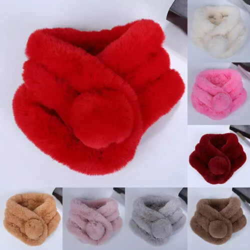 Fashion Women Winter Size Faux Fur Wedding Party Warm Scarf 2